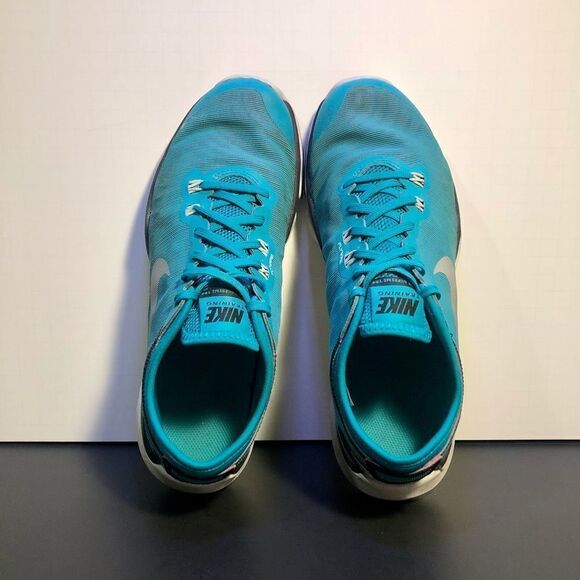 Womens NIKE Flex Supreme TR 4 Blue Running Shoes / Size 8 - Picture 6 of 10